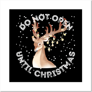 cute christmas 2021 deer design Posters and Art